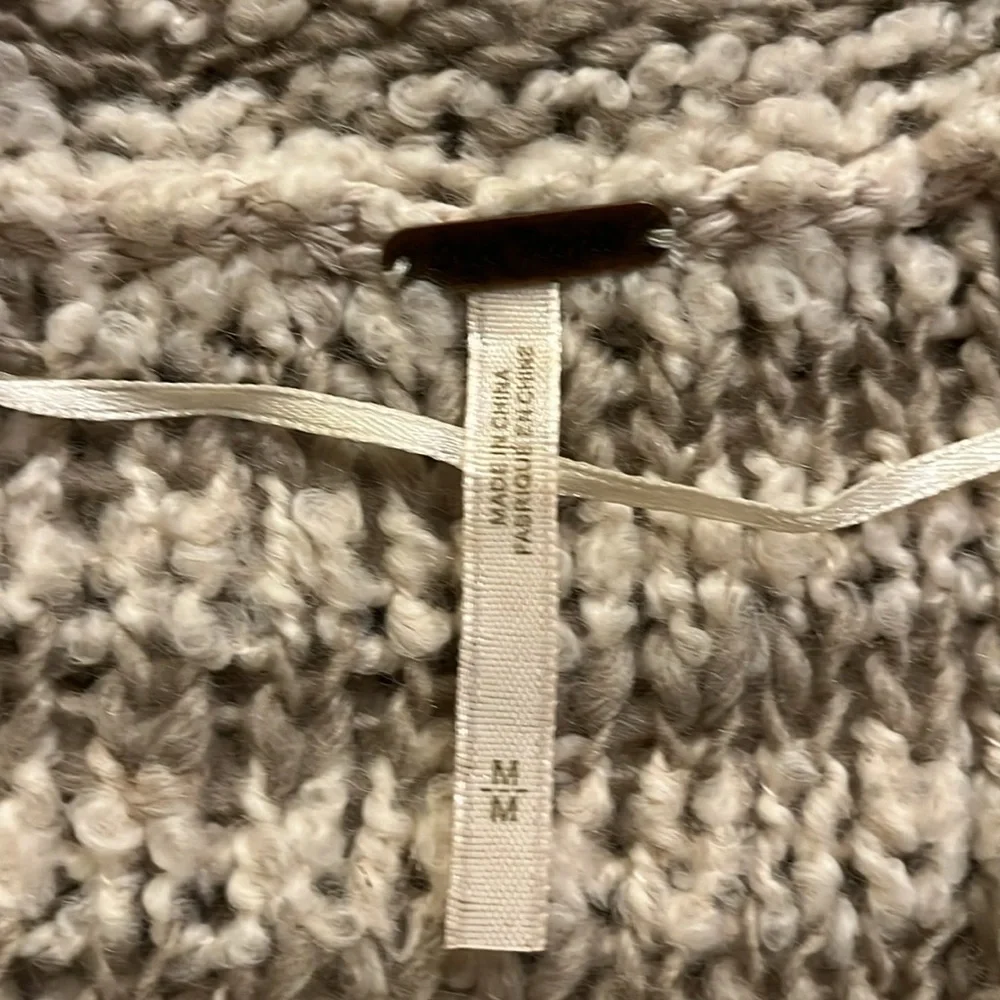 Free People Engineered Stripe Cowl Neck Sweater Size M